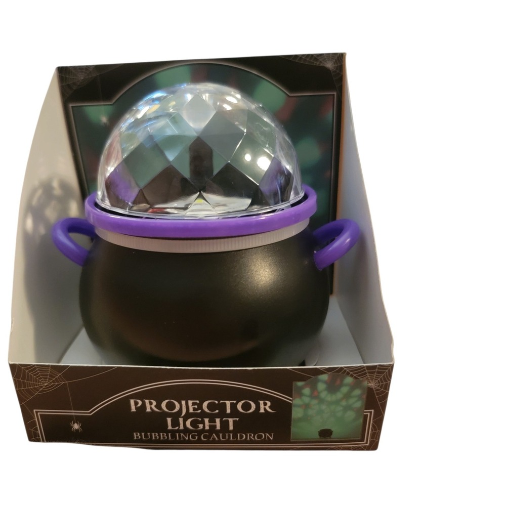 Unbranded Projector Light Halloween Bubbling Cauldron Black New Spooky Decor